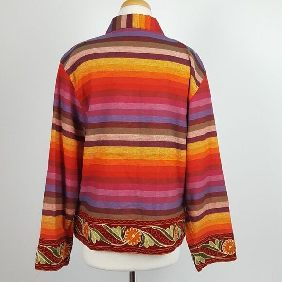 Tantrums Canvas Jacket Size  Large Multicolor Western - Picture 3 of 4